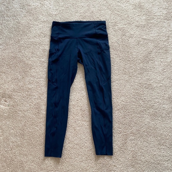 Lululemon Fast and Free High-Rise Legging 25” Navy - Picture 1 of 4